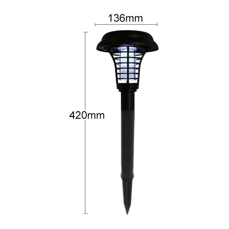 Đèn sân vườn cỏ đồng ruộng diệt muỗi năng lượng mặt trời LED chống nước IP44