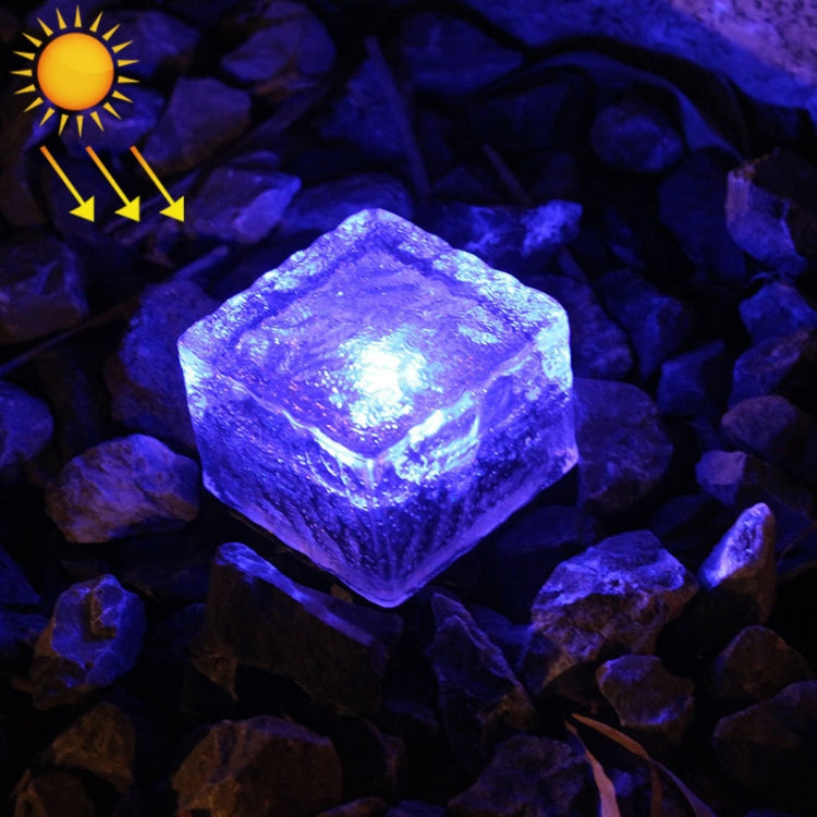 Đèn chôn LED ngoài trời bằng kính cường lực năng lượng mặt trời chống nước IP68 trang trí sân vườn với tấm pin mặt trời 0.2W