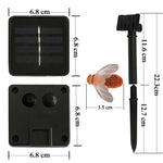 Dây đèn trang trí sân vườn ngoài trời 6,5m 30 đèn LED hình con ong chạy bằng năng lượng mặt trời ánh sáng trắng ấm với tấm pin mặt trời 100mA / 1.2V, 30 đèn LED
