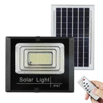 Đèn pha năng lượng mặt trời 10W 100 đèn LED chống nước IP67 có điều khiển từ xa, 10W
