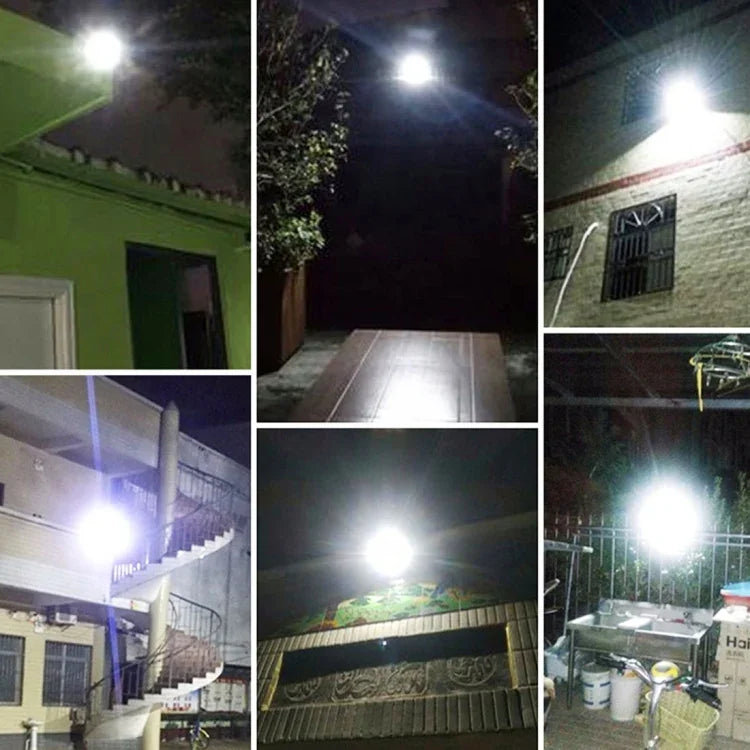 Đèn pha năng lượng mặt trời 10W 100 đèn LED chống nước IP67 có điều khiển từ xa, 10W