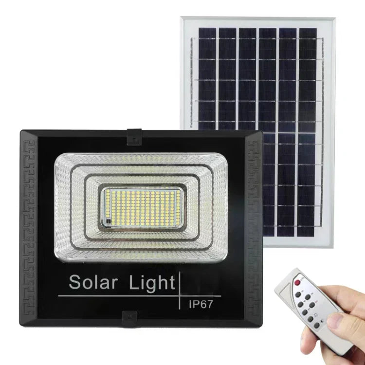 Đèn pha năng lượng mặt trời 30W 170 đèn LED chống nước IP67 có điều khiển từ xa, 30W