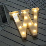Đèn LED lễ hội treo đứng màu trắng ấm chạy bằng pin khô, A, N, B, O, C, P, D, Q, E, R, F, G, T, U, V, I, W, J, K, X, L, M, Z
