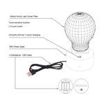 7 Colour Discoloration Creative Visual Stereo Lamp Desk Lamp Night Light, Arrow Through Heart Style