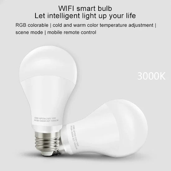 Đèn 14 LED 3000K+RGB 1050 LM tương thích Alexa & Google Home, AC 230V