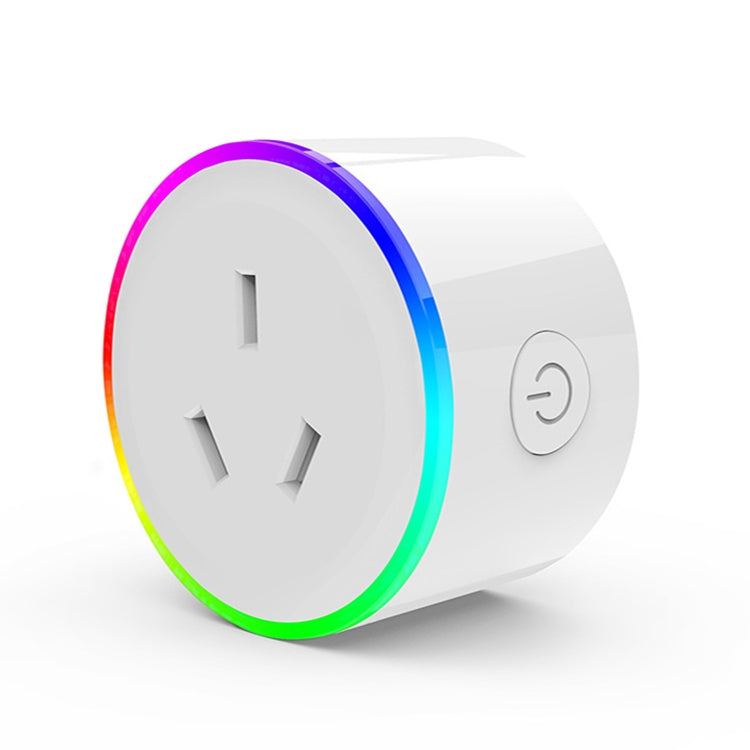 Ổ cắm thông minh điều khiển từ xa WiFi ánh sáng cảnh RGB 10A hoạt động với Alexa & Google Home & IFTTT, AC 100-240V, phích cắm AU, XS-A17