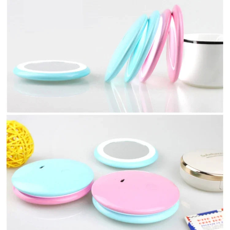 Đèn bàn gương trang điểm hình bánh donut sạc đa chức năng OneFire 1W 10 đèn LED, DC 5V, 1W màu hồng
