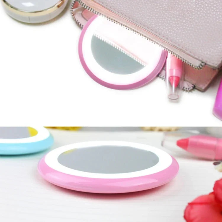 Đèn bàn gương trang điểm hình bánh donut sạc đa chức năng OneFire 1W 10 đèn LED, DC 5V, 1W màu hồng