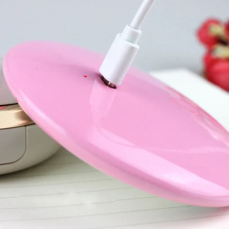 Đèn bàn gương trang điểm hình bánh donut sạc đa chức năng OneFire 1W 10 đèn LED, DC 5V, 1W màu hồng