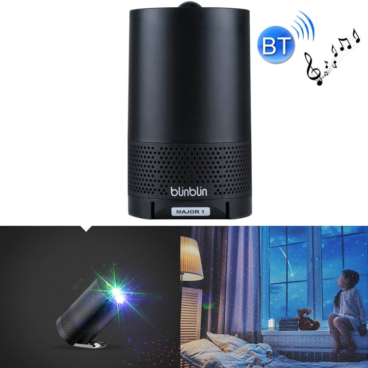 Máy chiếu laser RGB sạc USB Blinblin Major 1 6W, loa âm thanh stereo Bluetooth di động