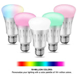 Đèn 6000K+RGB 600LM tương thích Alexa & Google Home, AC 175-255V