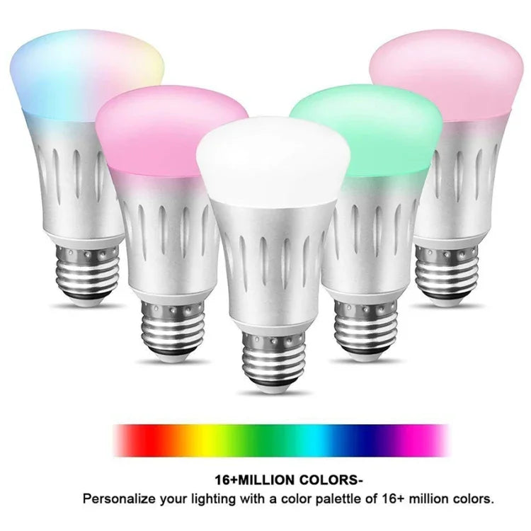 Đèn 6000K+RGB 600LM tương thích Alexa & Google Home, AC 175-255V