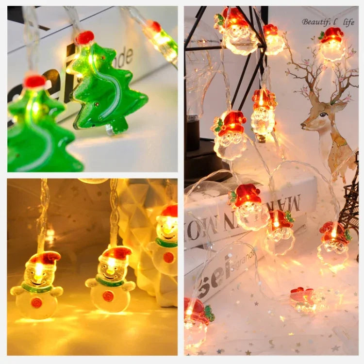 Dây đèn trang trí cây thông Noel 1.5m 10 đèn LED, cây thông Noel