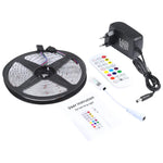 Dây đèn LED Bluetooth RGB 5m 150 đèn LED SMD 5050 IP65 chống nước kèm điều khiển từ xa 24 phím, phích cắm EU, 5m 150 đèn LED IP65