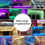 Dải đèn RGB chống nước IP65 20m 1200 bóng LED SMD 2835 với điều khiển từ xa 44 phím, phích cắm EU, 20m 1200 bóng LED IP65