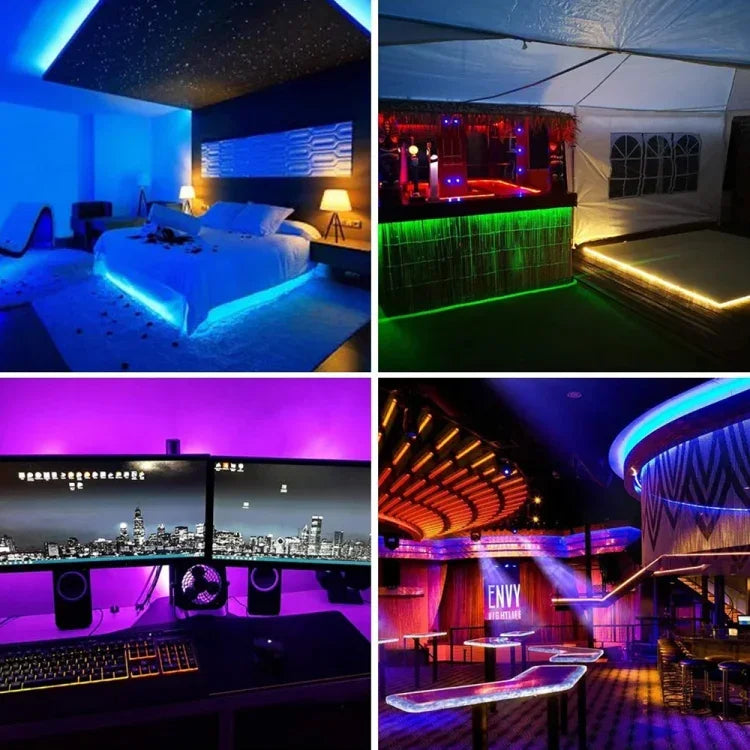 Dây đèn LED RGB 2030 SMD 5m bản trần, 12V, 2030 SMD RGB LED 5m bản trần