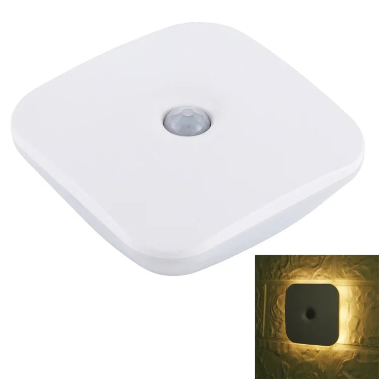Đèn cảm biến chuyển động người LED vuông CL053, kiểu: mẫu pin, kiểu: mẫu pin