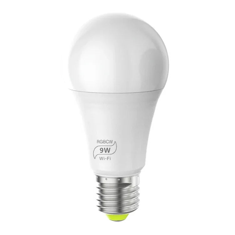 Bóng đèn thông minh LED 9W 110V E27 RGBCW WIFI, ánh sáng tự động không dây cho nhà thông minh, 110V