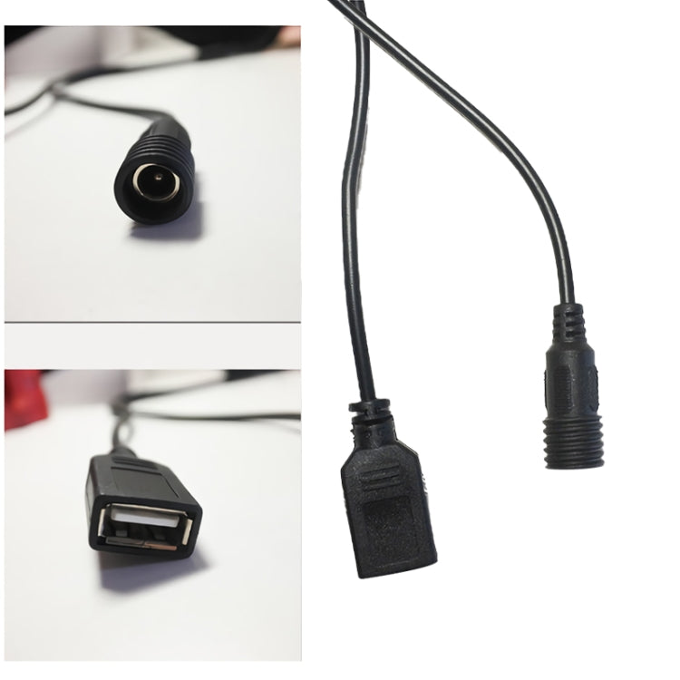 Hộp pin đa năng 6 ngăn 18650 với đầu tròn 8.4v & đầu ra USB 5v kép không kèm pin, 8.4v