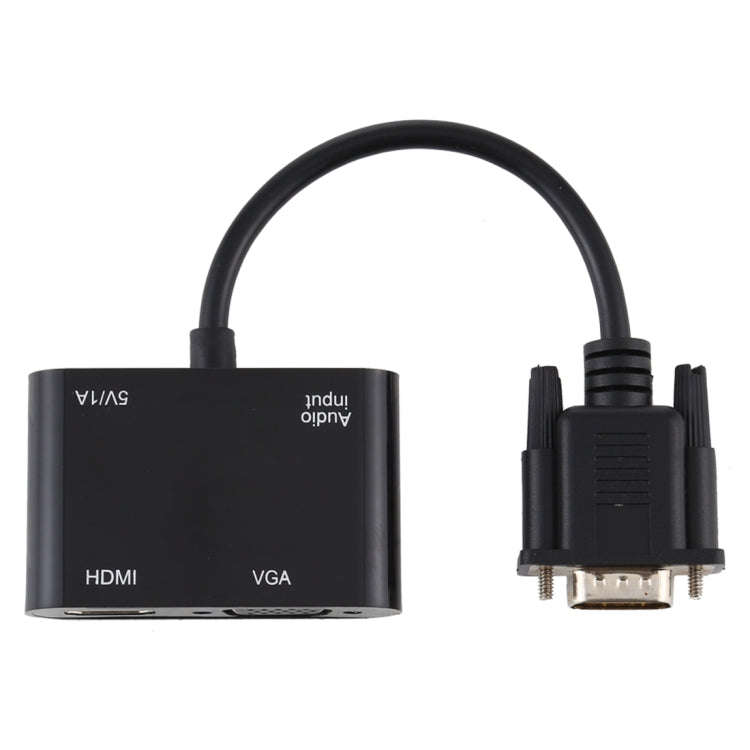 Bộ chuyển đổi VGA sang HDMI + VGA 15 chân HDTV 2 trong 1 có âm thanh