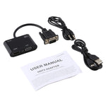 Bộ chuyển đổi VGA sang HDMI + VGA 15 chân HDTV 2 trong 1 có âm thanh