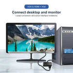 Bộ chuyển đổi VGA sang HDMI + VGA 15 chân HDTV 2 trong 1 có âm thanh