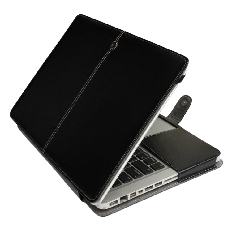 Bao Da Bọc Da Bật Lật Ngang Họa Tiết Da Ngựa Điên cho Laptop Macbook Pro 15.4 inch