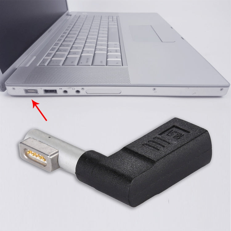 Bộ chuyển đổi sạc USB-C / Type-C cái sang MagSafe 1 5 chân (hình chữ L) đực, Type-C sang MagSafe 1