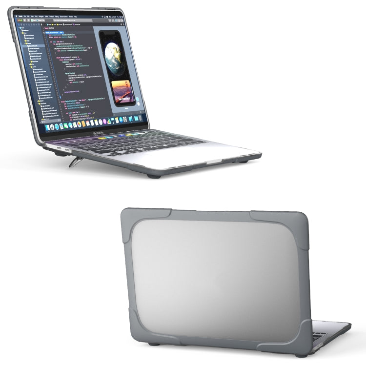 Bao da bảo vệ laptop hai màu PC + TPU cho MacBook Pro 13 inch 2022 & A2289 / A2251 / A2338 2020