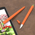 LOVE MEI Bao bảo vệ silicone hình cà rốt cho bút cảm ứng Apple Pencil 2, dành cho Apple Pencil 2