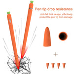 LOVE MEI Bao da bảo vệ silicone hình củ cà rốt cho bút cảm ứng Apple Pencil 1, cho Apple Pencil 1