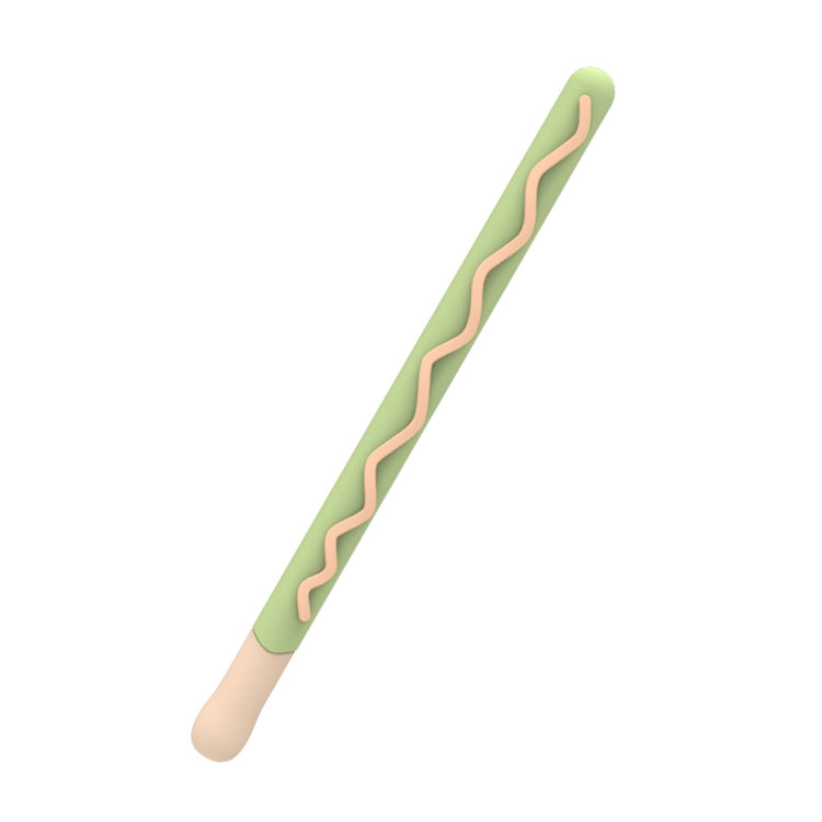 LOVE MEI Bao da bảo vệ silicone thiết kế sọc cho bút cảm ứng Apple Pencil 2, cho Apple Pencil 2