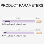 LOVE MEI Bao da bảo vệ silicone thiết kế sọc cho bút cảm ứng Apple Pencil 2, cho Apple Pencil 2