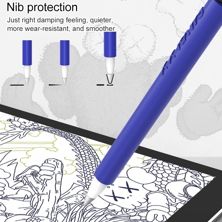 LOVE MEI Bao da bảo vệ silicone hình ngón giữa cho bút cảm ứng Apple Pencil 1, cho Apple Pencil 1