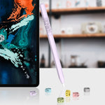 LOVE MEI Bao da bảo vệ silicone thiết kế số và chữ cho bút cảm ứng Apple Pencil 1, cho Apple Pencil 1