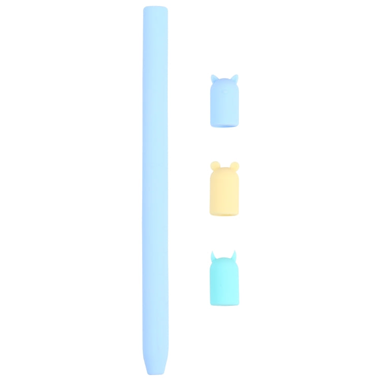 Ốp bảo vệ bút cảm ứng silicone hình thú hoạt hình 4 trong 1 cho Apple Pencil 1, Dành cho Apple Pencil 1