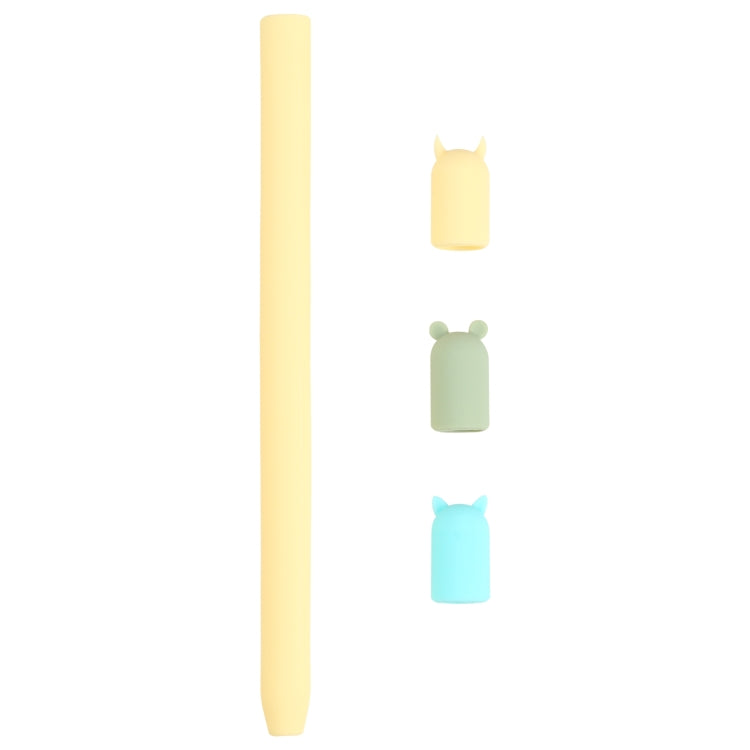 Ốp bảo vệ bút cảm ứng silicone hình thú hoạt hình 4 trong 1 cho Apple Pencil 1, Dành cho Apple Pencil 1