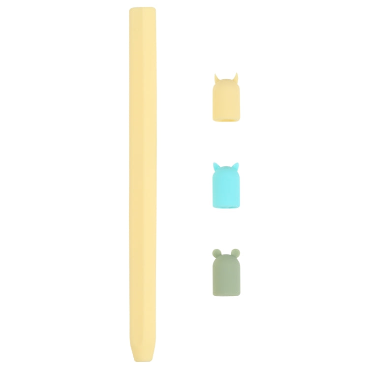 Ốp bảo vệ bút cảm ứng silicone hình thú hoạt hình 4 trong 1 cho Apple Pencil 2, Dành cho Apple Pencil 2