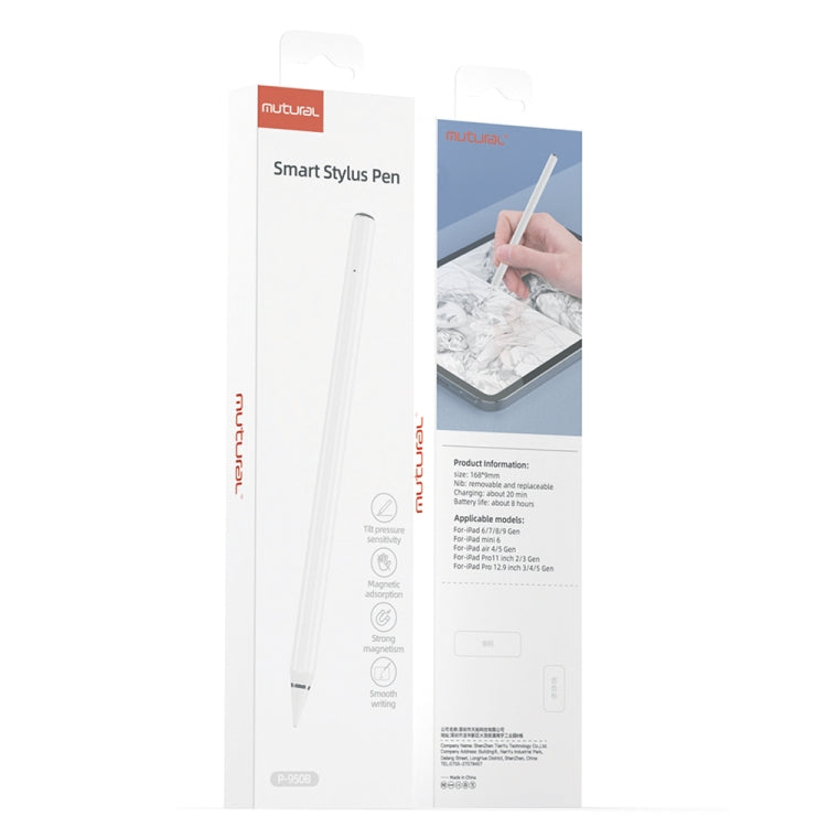 Bút cảm ứng cảm biến áp lực nghiêng Mutural P-950B có chức năng từ chối lòng bàn tay cho iPad 2018 trở lên, 950B