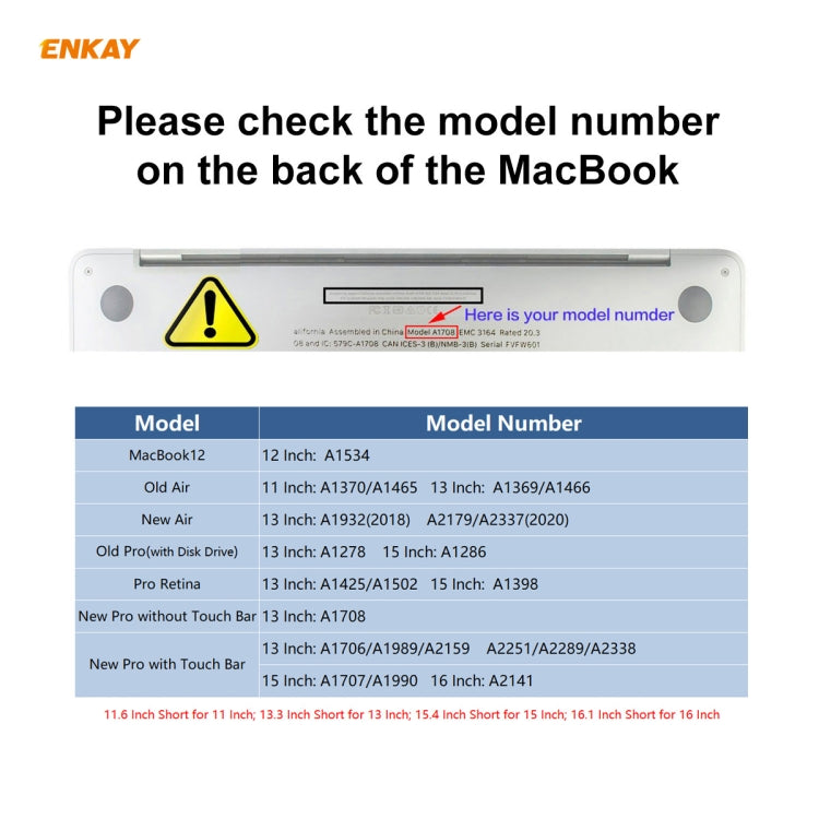 Ốp bảo vệ bàn phím TPU siêu mỏng phiên bản Mỹ ENKAY Hat-prince cho MacBook Air 13.3 inch A1932 2018