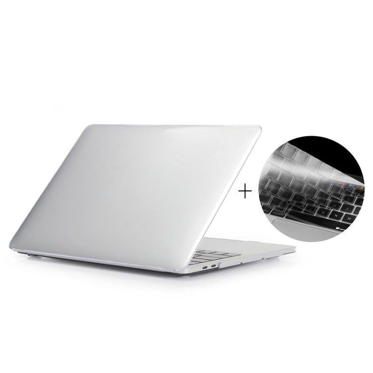 ENKAY Hat-Prince 2 trong 1 Ốp lưng nhựa cứng trong suốt + Miếng bảo vệ bàn phím TPU siêu mỏng phiên bản Mỹ cho MacBook Pro 2016 13.3 inch không có Touchbar (A1708)