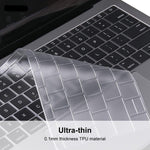 ENKAY Miếng bảo vệ bàn phím TPU cho MacBook 12 inch 2015 (A1534) / MacBook Pro 13.3 inch không có Touch Bar (A1708), phiên bản châu Âu, phiên bản EU