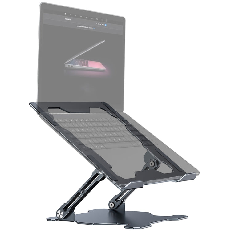 Giá đỡ laptop điều chỉnh nâng cơ học R-JUST HZ09, màu xám HZ09, màu bạc HZ09