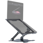 Giá đỡ laptop điều chỉnh nâng cơ học R-JUST HZ09, màu xám HZ09, màu bạc HZ09