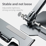 Giá đỡ laptop điều chỉnh nâng cơ học R-JUST HZ09, màu xám HZ09, màu bạc HZ09