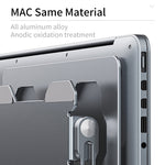 Giá đỡ laptop điều chỉnh nâng cơ học R-JUST HZ09, màu xám HZ09, màu bạc HZ09