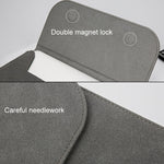 Túi da mờ ngang 2 trong 1 cho laptop + túi đựng nguồn cho MacBook Air 13.3 inch A1466 (2012 - 2017) / A1369 (2010 - 2012), MacBook Air 13.3 inch A1466 (2012 - 2017) / A1369 (2010 - 2012)