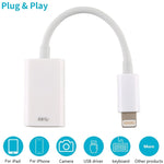 Bộ chuyển đổi camera NK102 từ đầu nam 8 Pin sang cổng USB đơn nữ, hỗ trợ hệ điều hành iOS 13.0 trở lên