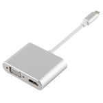 Bộ chuyển đổi đa chức năng 4 trong 1 USB / Type-C sang 4K HDMI + VGA + USB 3.0