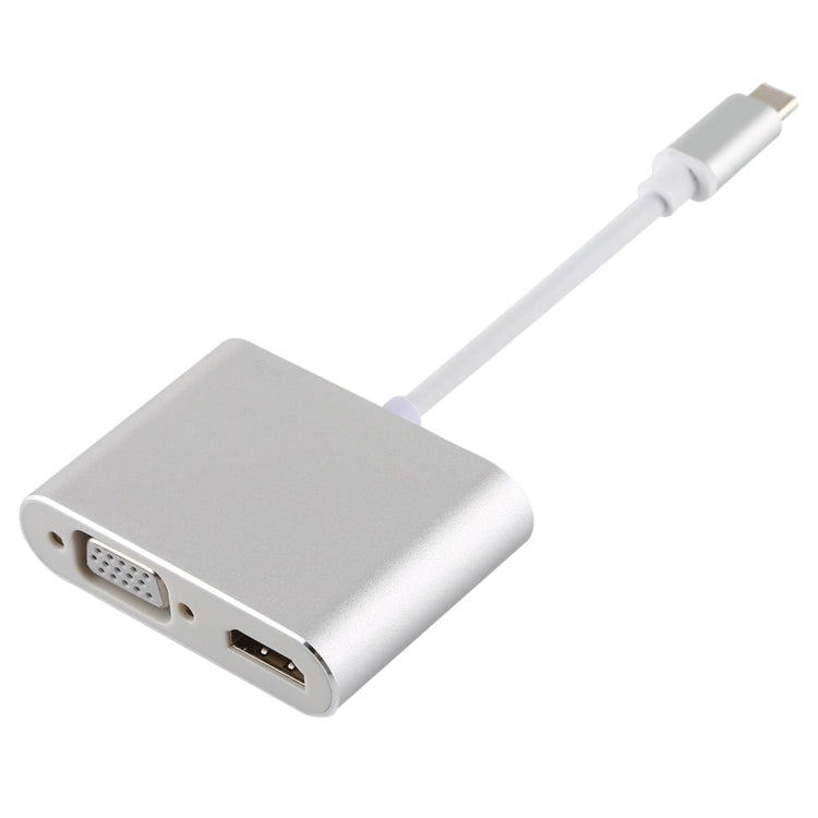 Bộ chuyển đổi đa chức năng 4 trong 1 USB / Type-C sang 4K HDMI + VGA + USB 3.0